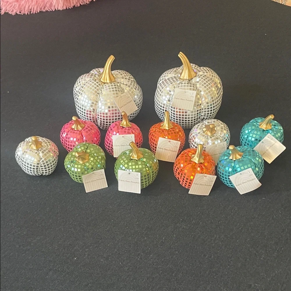 Colorful Decorative Pumpkins Set - Picture 1 of 3